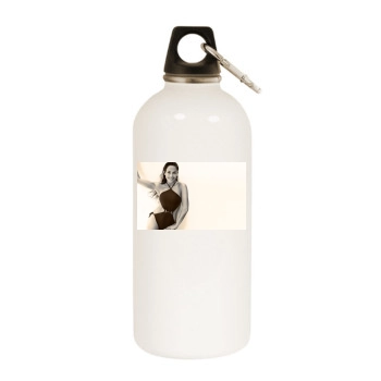 Jennifer Lopez White Water Bottle With Carabiner