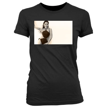 Jennifer Lopez Women's Junior Cut Crewneck T-Shirt