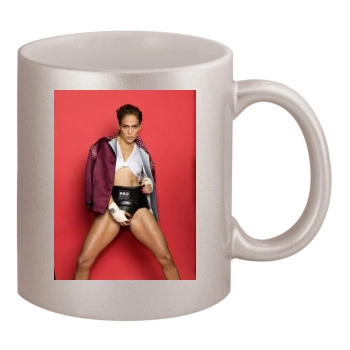 Jennifer Lopez 11oz Metallic Silver Mug