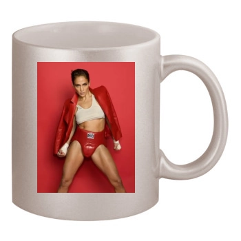 Jennifer Lopez 11oz Metallic Silver Mug