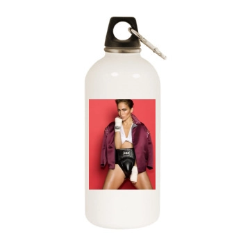 Jennifer Lopez White Water Bottle With Carabiner