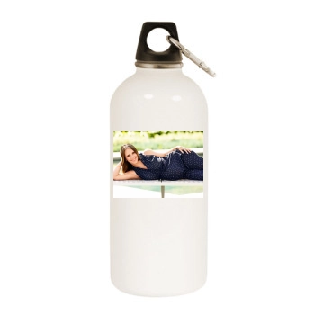 Jennifer Love Hewitt White Water Bottle With Carabiner