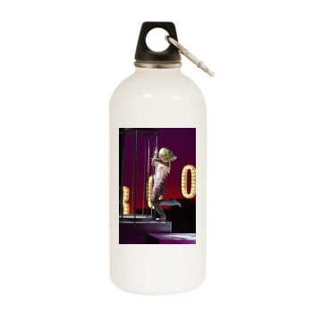 Jennifer Love Hewitt White Water Bottle With Carabiner