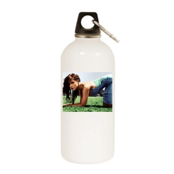 Jennifer Love Hewitt White Water Bottle With Carabiner