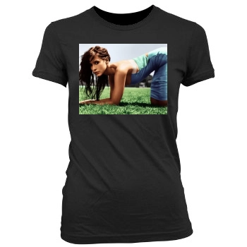 Jennifer Love Hewitt Women's Junior Cut Crewneck T-Shirt