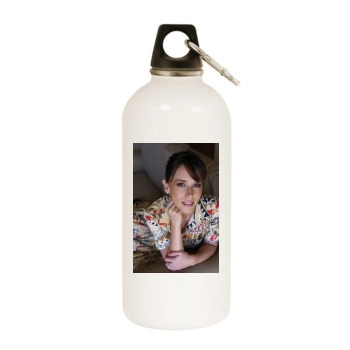 Jennifer Love Hewitt White Water Bottle With Carabiner