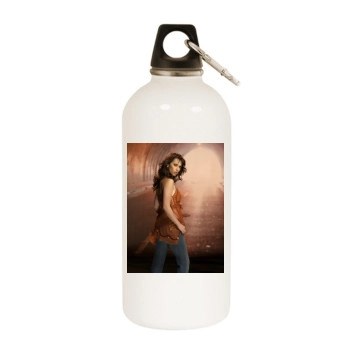 Jennifer Love Hewitt White Water Bottle With Carabiner