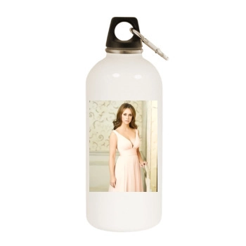 Jennifer Love Hewitt White Water Bottle With Carabiner