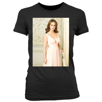 Jennifer Love Hewitt Women's Junior Cut Crewneck T-Shirt