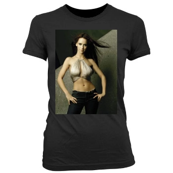 Jennifer Love Hewitt Women's Junior Cut Crewneck T-Shirt