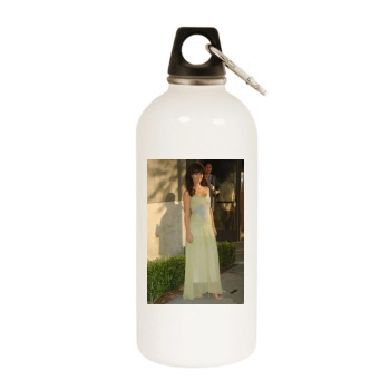 Jennifer Love Hewitt White Water Bottle With Carabiner