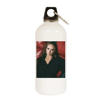 Jennifer Love Hewitt White Water Bottle With Carabiner