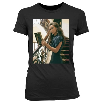 Jennifer Love Hewitt Women's Junior Cut Crewneck T-Shirt