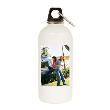 Jennifer Love Hewitt White Water Bottle With Carabiner