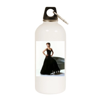 Jennifer Love Hewitt White Water Bottle With Carabiner