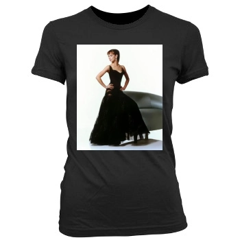 Jennifer Love Hewitt Women's Junior Cut Crewneck T-Shirt