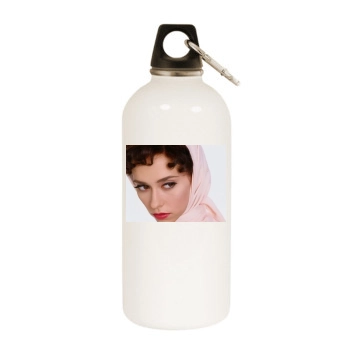 Jennifer Love Hewitt White Water Bottle With Carabiner