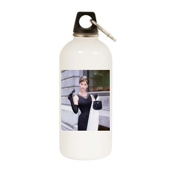 Jennifer Love Hewitt White Water Bottle With Carabiner