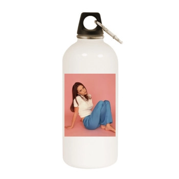 Jennifer Love Hewitt White Water Bottle With Carabiner