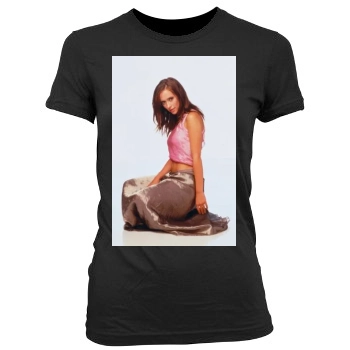 Jennifer Love Hewitt Women's Junior Cut Crewneck T-Shirt