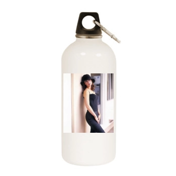 Jennifer Love Hewitt White Water Bottle With Carabiner