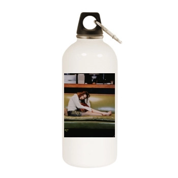 Jennifer Love Hewitt White Water Bottle With Carabiner