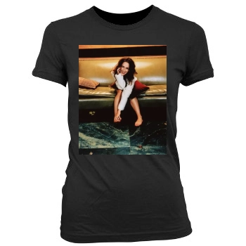 Jennifer Love Hewitt Women's Junior Cut Crewneck T-Shirt