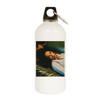 Jennifer Love Hewitt White Water Bottle With Carabiner