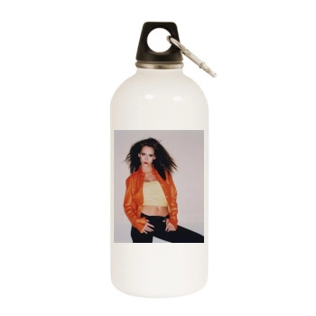 Jennifer Love Hewitt White Water Bottle With Carabiner