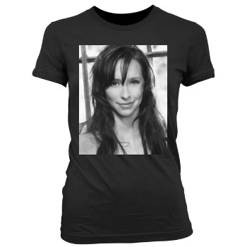 Jennifer Love Hewitt Women's Junior Cut Crewneck T-Shirt