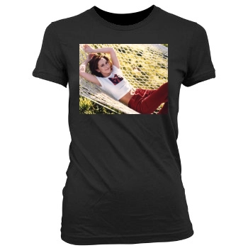 Jennifer Love Hewitt Women's Junior Cut Crewneck T-Shirt