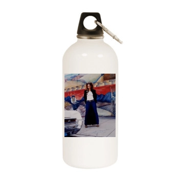 Jennifer Love Hewitt White Water Bottle With Carabiner