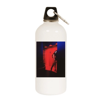 Jennifer Love Hewitt White Water Bottle With Carabiner