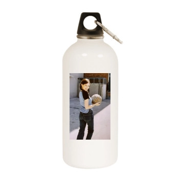 Jennifer Love Hewitt White Water Bottle With Carabiner