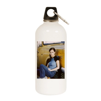 Jennifer Love Hewitt White Water Bottle With Carabiner