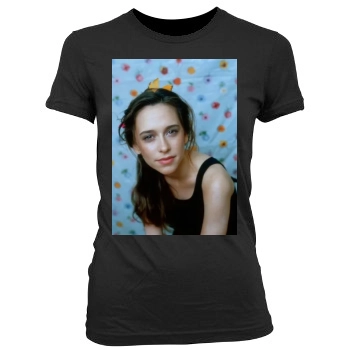 Jennifer Love Hewitt Women's Junior Cut Crewneck T-Shirt