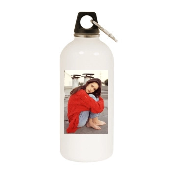 Jennifer Love Hewitt White Water Bottle With Carabiner