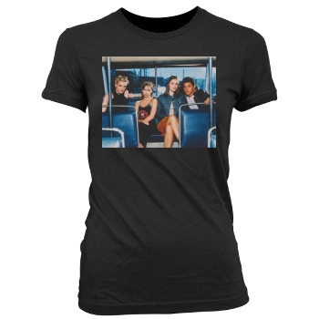 Jennifer Love Hewitt Women's Junior Cut Crewneck T-Shirt