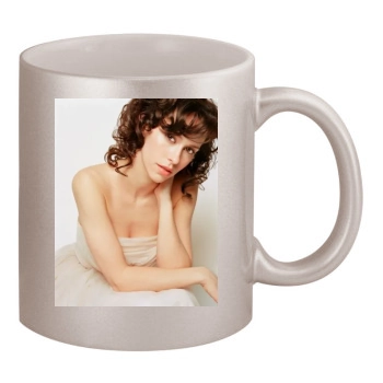 Jennifer Love Hewitt 11oz Metallic Silver Mug