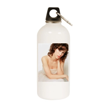 Jennifer Love Hewitt White Water Bottle With Carabiner