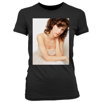 Jennifer Love Hewitt Women's Junior Cut Crewneck T-Shirt