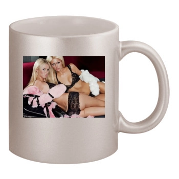 Paris Hilton 11oz Metallic Silver Mug