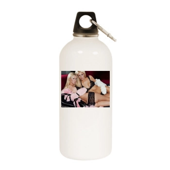 Paris Hilton White Water Bottle With Carabiner