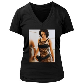 Jenny McCarthy Women's Deep V-Neck TShirt