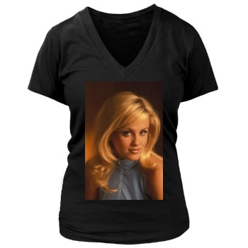 Jenny McCarthy Women's Deep V-Neck TShirt