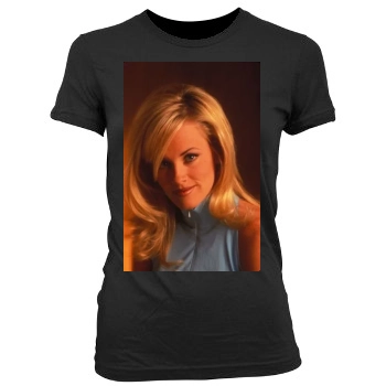 Jenny McCarthy Women's Junior Cut Crewneck T-Shirt