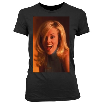 Jenny McCarthy Women's Junior Cut Crewneck T-Shirt