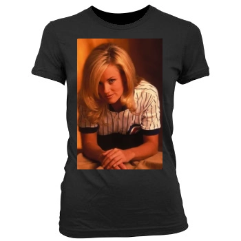 Jenny McCarthy Women's Junior Cut Crewneck T-Shirt