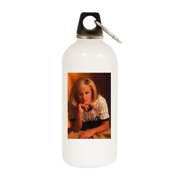 Jenny McCarthy White Water Bottle With Carabiner