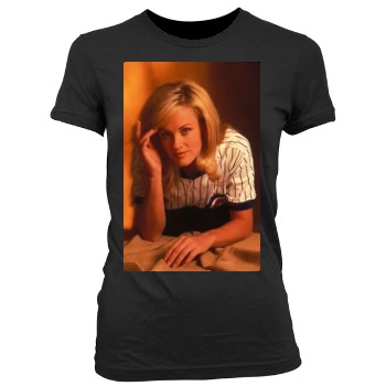 Jenny McCarthy Women's Junior Cut Crewneck T-Shirt